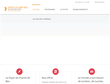 Tablet Screenshot of foyer-dents-du-midi.ch